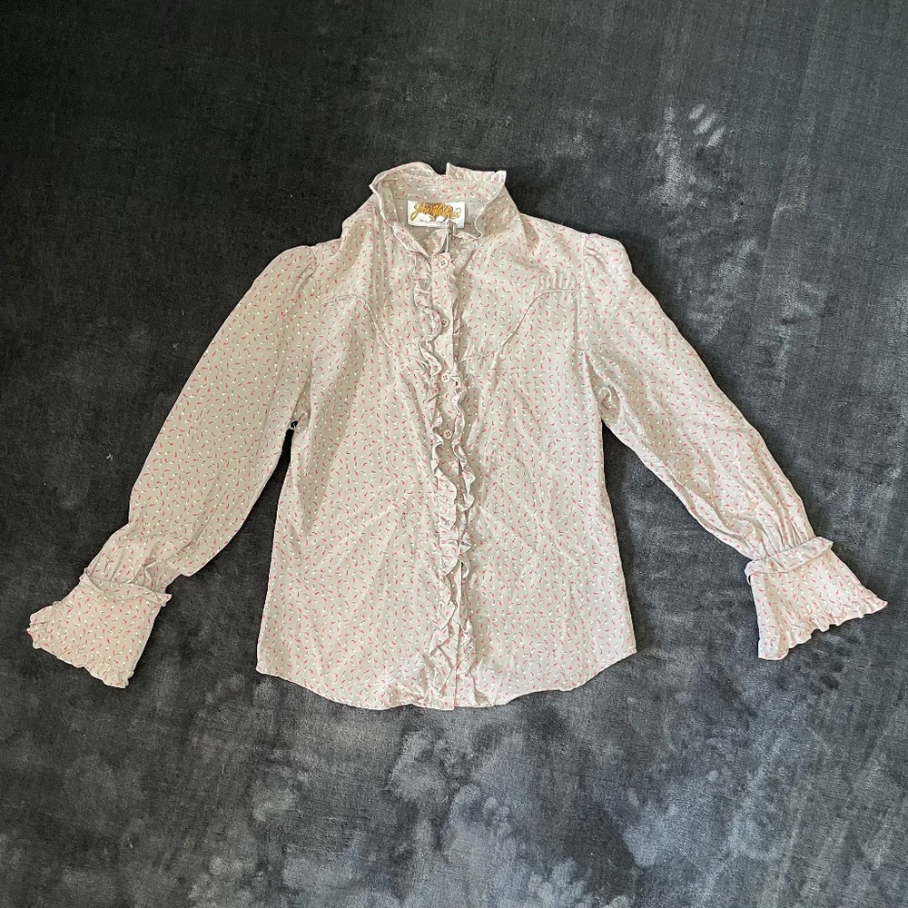 Vintage Western Jim Heilman Silk Blouse